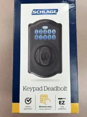 Schlage Camelot Aged Bronze Keypad Electronic Door Lock Deadbolt by SCHLAGE