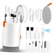 Laptop Phone Screen Cleaner Kit, Computer Keyboard Brush Cleaning Spray White