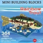 Impact Photographics - Rainbow Trout Mini Building Blocks Set - 92393