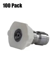 100 Pack Erie Tools Pressure Washer 1/4" Quick Connect 40 Degree 3.0 Nozzles
