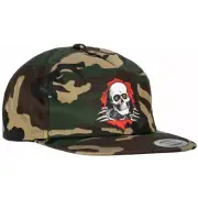 Powell Peralta Winged Ripper Snapback Cap Mens in Camo - Size OSFA -Green
