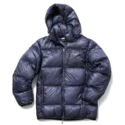 NANGA MOUNTAIN LODGE Goose DOWN HOODIE JACKET Outer ASH BLUE MEN L Japan New