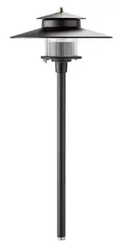 Vista Lighting Fixture PR-9207-B-NL Path Light Aluminum Housing Black - No Lamp