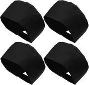 [Fivenl] 4 Pcs Unisex Chef Hats Adjustable Kitchen Cooking Caps with Breathable Mesh Top