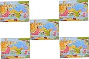 Abaodam 5 Sets Children's Jigsaw Puzzle Toys Puzzles Puzzle Puzzles for Ages 3-5 Preschool Puzzles Childrens Puzzles Age 3-5 Puzzles for 1-3 Cat Puzzle Paper