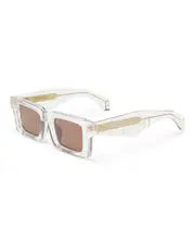 Smiths Rectangle Sunglasses - Krystal/gold | Ksubi ++