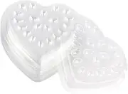 ChuYiElegance 100Pcs Eyelash Extension Glue Trays with Flower Base Eyelash Supplies Eyelash Dropper Tray for Girls, clear