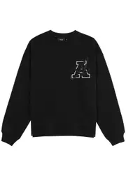 Axel Arigato Hart Logo-embroidered Cotton Sweatshirt - Black - S S