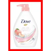 在飛比找蝦皮購物優惠-Dove 多芬桃悦水透沐浴乳1000ml-白桃+白茶/Dov