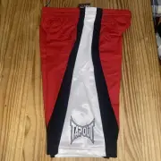 Tapout Shorts Youth Size Lg 14/16 No Surrender White Logo Athletic MMA