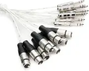 Pro Co MT8BQXF-5 8-channel 1/4" TRS Male to XLR Female Snake - 5 foot