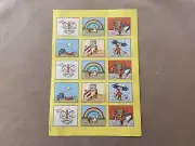 Curious George Stickers~Sheet Is 11” X 7 1/2” ~Includes 15 Assorted Stickers~New