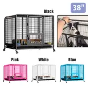 Extra Large 36" Dog Crate Ultra-High Hardness Enhanced Steel Pet Kennel Playpen