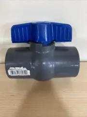 Nibco Solvent Ball Valve Gray PVC 1-1/2" Schedule 80
