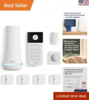 Wireless Home Security System - Optional 24/7 Professional Monitoring - No Co...