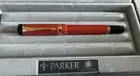 Parker Vintage Orange Duofold Centennial Rollerball Pen NEW OLD STOCK + Refills
