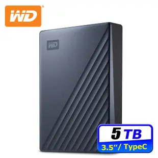 WD My Passport Ultra 5TB USB-C 2.5吋行動硬碟(星曜藍)