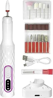 Electric Nail Drill Machine | Professional Efile Nail Drill Kit - Rechargeable Pedicure Manicure Grinding Polishing Shaping Tool for Salon Home Travel Indoor Outdoor