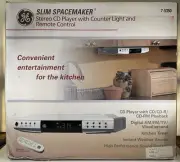 GE Slim Spacemaker Under Cabinet CD Player AM/FM Radio 7-5350