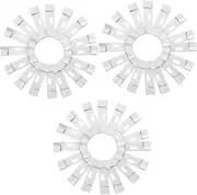 KICHOUSE 60 Pcs Vertical Shade Replacement Sheet Blind Repair Clip Vertical Blind Vane Repair Clips Blind Fixer Tabs White Drapes Vertical Blind Replacement Slats Venetian Metal Repair Kit
