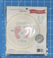 Dimensions - Baby Feet - Birth Announcement - Counted Cross Stitch Pattern Kit