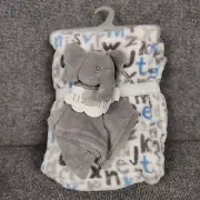 Elephant Lovey Security Blanket Fleece Set New ABC Soft Baby Gift Plush Toy Gift