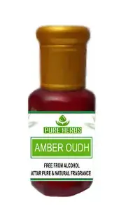 Pure Herbs Amber Oudh Attar Pure & Natural Fragrance for Unisex