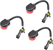 3pcs Xenon Lamp Adapter Cable Double Converter Wire Harness Connector for Bulbs Easy and Play Installation Compatible with Aftermarket Projectors
