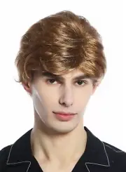 WIG ME UP Wig Men's Women's Unisex Short Lightweight Wavy Dark Blonde Wig