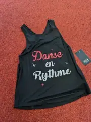 Bloch Dance and Rhythm Black Cut Out Tank Top