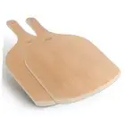 Wooden Pizza Peel, 12 inch Premium Large Pizza Paddle Cutting Board for 2 Pack