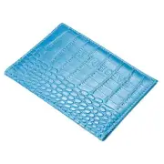 5.5"x3.9" Passport Holder Cover PU Leather Travel Wallet Protector, Sky Blue