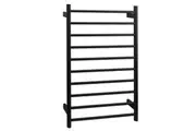 AGUZZO Ezy Fit Dual Wired Round Tube Heated Towel Rail 60 x 92cm - Matte Black