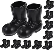 HONITANO Mini Boot Set 20pcs Christmas Shoes Models Miniature Santa Claus Shoes for Boys and Girls Playhouse