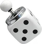 Ceramic Retro White Dice Cube Cute Ashtray Gifts for Smokers Home Ashtrays for Indoor Outdoor Patio Desktop Decor Cigarette Ashtray