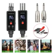 30m Wireless Microphone System XLR Transmitter & Receiver Adapter For Speaker