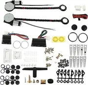 MPVPDLDZPN 12V 12A Power Window Lift Regulator Conversion Kit with Power Harness Universal for 2 Door Pickup Trucks Vans SUVs(Type1)