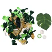 134Pcs Jungle Balloon Arch Green Balloon Decoration, with Artificial1415