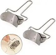 EORTA Stainless Steel Pastry Rolling Cutter Circle Dough Blade Roller Dumpling Wrapper Mould Pie Ravioli Empanada Pierogi Calzone Making Tools for Home Kitchen, DIY, Gift Pastry Rolling Cutter Silver