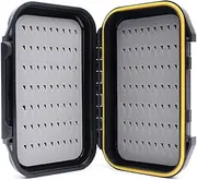 ORIONE Waterproof Portable Fly Fishing Box Easy Grip Foam Jig,Fly Fishing Case,Large Capacity and Pocket Sized，Fly Boxes for Fly Fishing and Trout，Ice Fishing Tackle Boxs for Fly Iures