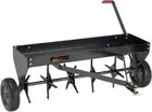 40" Tow Behind Plug Aerator with Universal Hitch for Lush Lawns - Hammered Black
