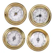 4Pcs Thermometer Hygrometer Barometers Clock for Warehouses Sailing Ship