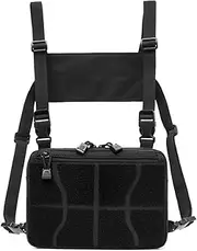 Labymos Chest Kit Pack Vest Bag Front Pouch Outdoors Carry Pouch for Hiking Fishing Camping Backpacking