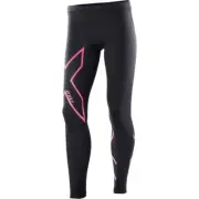 2XU Girls Compression Tights | Black/Hot Pink Logo HOT BARGAIN