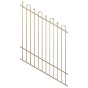 ProtectorAl 350 - 1200 x 1500mm Primrose Raked 16-30º Loop And Spear Top Pool Fence Panel