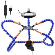 3 Holes 5 Arms Multifunctional Welding Bracket Arm Third Hand Universal Welding Table Simple Model Standard Usb Light Ma
