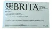 Brita Pitcher 4 Replacement Filters Water Purification NEW In Box