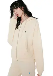 [Wildfox Couture] Starlet Embroidery Zip Hoodie
