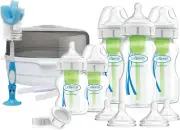 Dr. Brown'S Deluxe Newborn Wide Neck Options with Gift Set, White, HK22358 St...