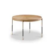 Modern Furniture DELTA Round Coffee Table 65cm - Ash